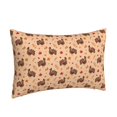 thumbnail image 2 of Binfone Turkey And Autumn Leaves Standard Size Pillowcase, Long Staple Pure Cotton Envelope Closure Pillow Cover (Pillow core not included),20"x30", 2 of 7