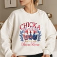 thumbnail image 4 of 4th of July Sweatshirt - Chicka Boom Boom Funny Patriotic Chicken Graphic Pullover - USA Stars Stripes Fireworks Farm Animal Shirt, 4 of 7