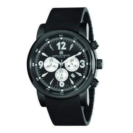 Charles-Hubert Paris Men's Stainless Steel Case Chronograph Quartz Watch