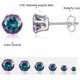 thumbnail image 2 of 6 Pairs Stud Earrings Set,Clear Cubic Zirconia 316L Stainless Steel Earrings for Women for Men 3-8mm, 2 of 4