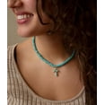 thumbnail image 2 of Blue Turquoise on the Cross Pendant Necklace, 2 of 5