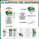 thumbnail image 3 of Set de regalo Sayglossy Dumpster Fire llaveros con bolígrafos, 3 of 8