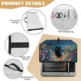 thumbnail image 6 of Renewold Small Appliance Cover for Toaster Oven, Keep Kitchen Appliance Free From Dust And Fingerprint, Smart Oven Air Fryer Cover Kitchen Decor, 22.5 x 18.5 x 13 Inches, Black Cat Daisy Floral, 6 of 7
