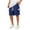 Navy, variant on Youmylove Mens Casual Shorts New Men's Summer Leisure Shorts Solid Color Knee-Length Short Pants Pocket Classic Relaxed Fit Short