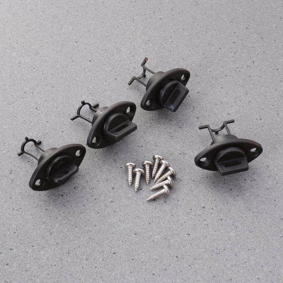 LOLIPPYY Black Marine Boat Drain Plug Kit with Rubber Gasket for and Water Drainage