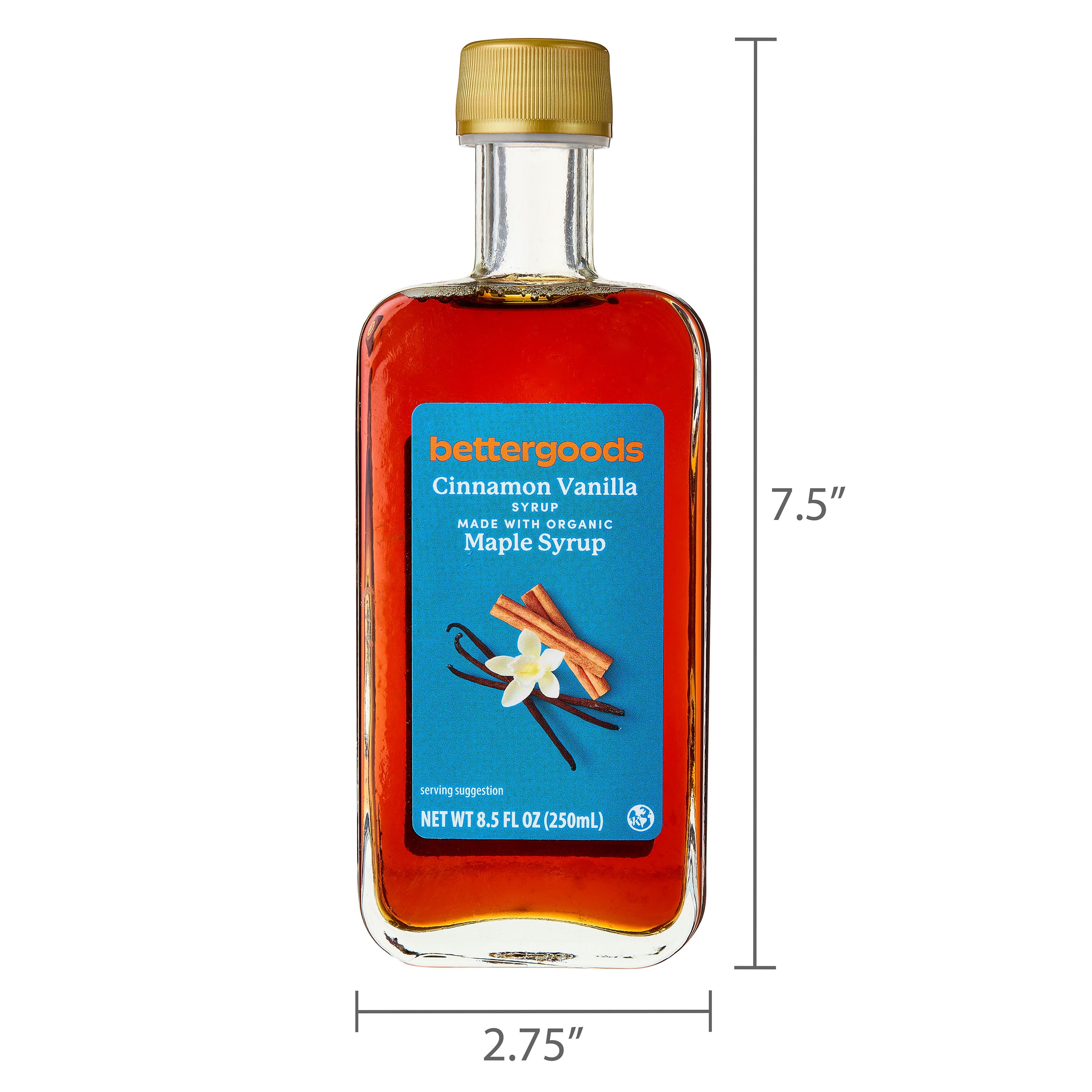 bettergoods Cinnamon Vanilla Maple Syrup, 8.5 fl oz