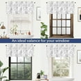 thumbnail image 2 of DriftAway Indoor and Outdoor Polyester Room Darkening Rod Pocket Valances White,Black,Multi-color 0.10 in x 18.00 in, 2 of 6