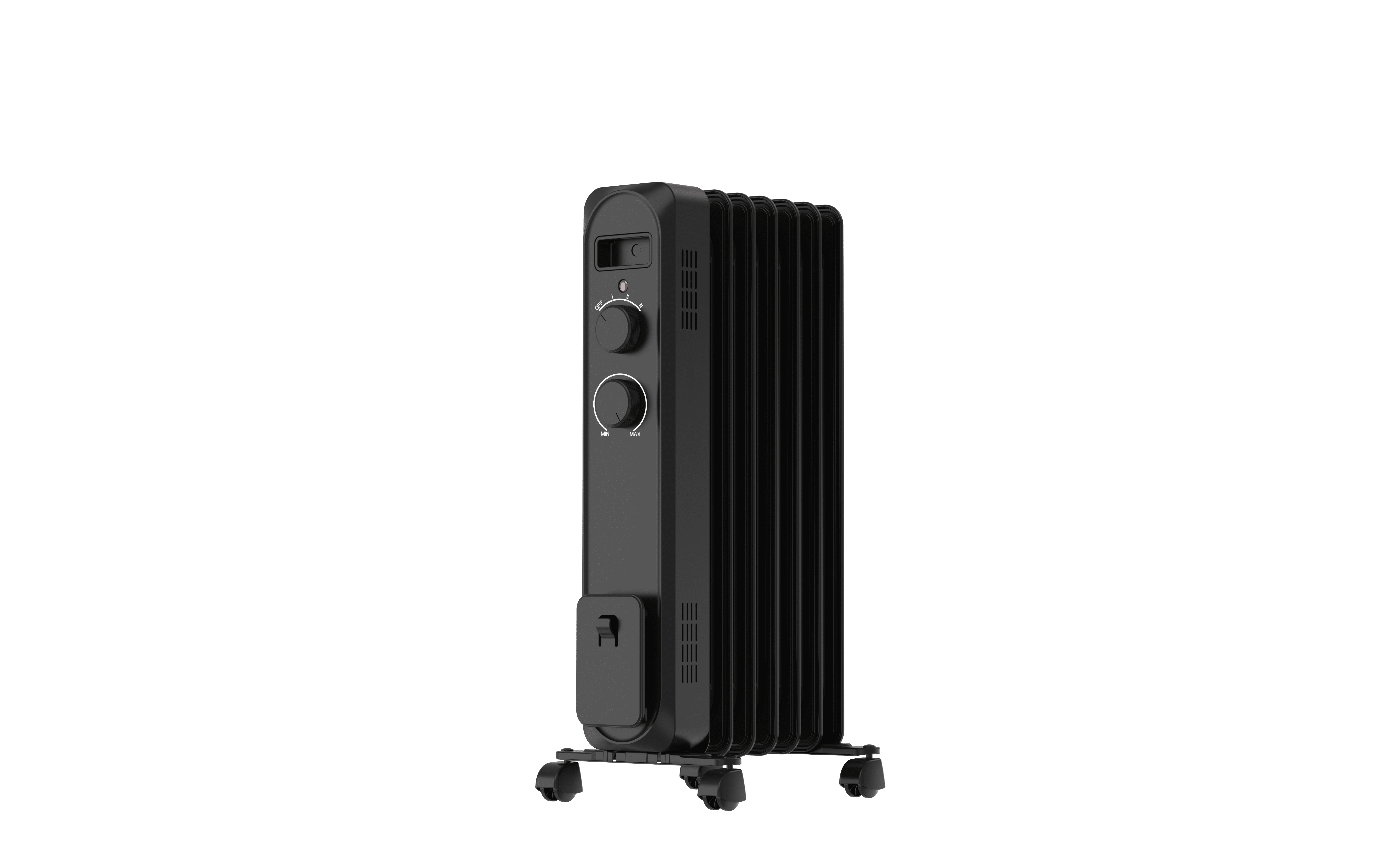 Mainstays Black 1500W 3 Heat Settings Oil Filled Heater
