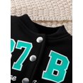 thumbnail image 3 of Baby Boy Letter Graphic Colorblock Bomber Jacket & Sweatpants Without Tee, 3 of 5