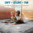 thumbnail image 6 of CordaRoy's Sensory Crash Pad - Sensory Pad for Jumping & Tumbling, Comfortable Sleepovers, Reading, Lounging & More - Soft, Durable Pad for Bedroom, Kids Room, Living Room - Plush Fur - Grey, 6 of 9