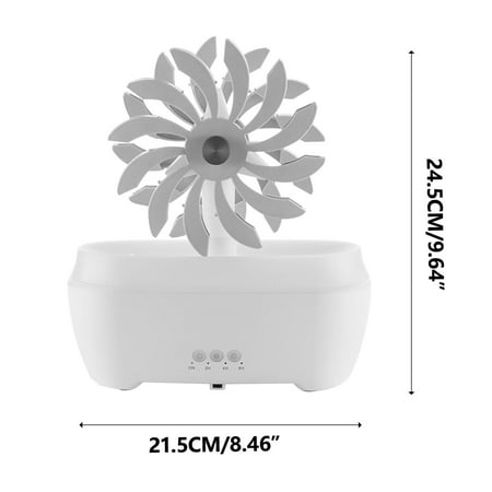 

Bdday Baby Humidifier 2024 New Windmill Aromatherapy Machine Humidifier Desktop Spray Water Replenisher Colorful Flame Humidifier Smart Car Diffuser