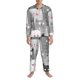 thumbnail image 3 of Balery Cats Group Pijama para Hombre de Dos Piezas con Manga Larga, Conjunto de Dormir y Descanso Suave con Bolsillos-XX-Large, 3 of 7