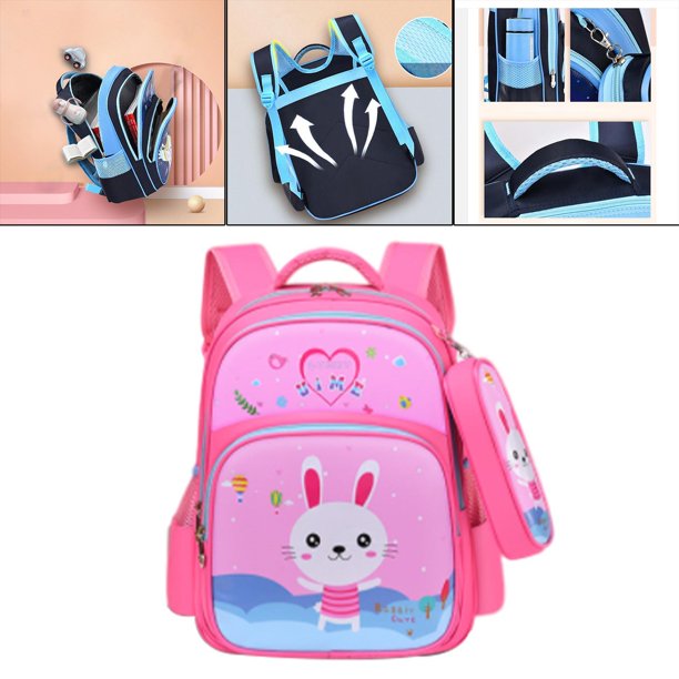 Escolar Creativa, para Libros Escolares, para Jardín de para Niños Y Niñas, Regalos de Cumpleaños Conejo DYNWAVEMX Mochila de hombro para niños