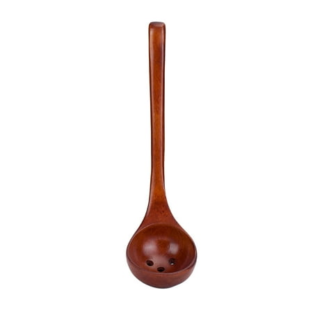 

Solid Wood Hot Pot Spoon Straining Spoon Cooking Utensil for Kitchen Home Restaurant (28x7.5cm)