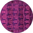 thumbnail image 1 of Ahgly Company Indoor Round Persian Pink Traditional Area Rugs, 5' Round, 1 of 4