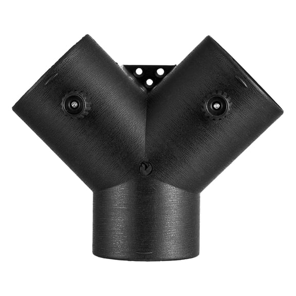 KFFKFF Diesel Heater Connector, 3-inch Air Duct Accessory with 3-Way Y Branch Design, Includes Two 90° Adjustable Valves, Black Joint for 2KW, 5KW, and 8KW Heating Systems
