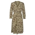 thumbnail image 3 of Gvmfive Women Long Sleeve Printed Midi Dress Ruffle Wrap Loose Swing Dress, 3 of 4