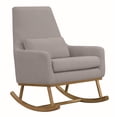 thumbnail image 2 of Coaster Upholstered Rocking Chair Grey and Golden Brown-Color:Grey,Finish:Other Color,Style:Contemporary, 2 of 7