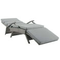 thumbnail image 4 of Envisage Chaise Outdoor Patio Wicker Rattan Lounge ChairLight Gray Gray, 4 of 7