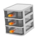 thumbnail image 3 of Caja de almacenamiento de escritorio, tipo cajón, organizador de escritorio transparente, organizador de escritorio transparente, caja de almacenamiento compacta y liviana, 3 of 12