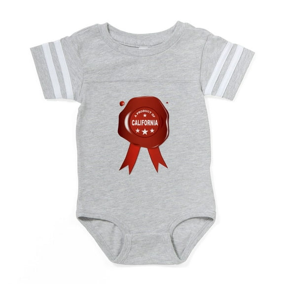 CafePress - A Product Of California - Cute Infant Baby Football Bodysuit