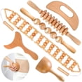 thumbnail image 1 of Juego de herramientas de masaje con madera JUANWAN 10 en 1 para cuerpo, 1 of 7