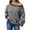 Black, variant on Cute Sweater Women Stripe Patchwork Off Shoulder Long Sleeve Y2K Loose Fit 2025 Fall Outfits