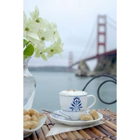 Dream Cache - Dream Cafe Golden Gate Bridge - 17 Poster Print by Alan Blaustein