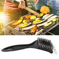 thumbnail image 2 of Raspador de acero inoxidable y plástico para camping y picnics Limpiador de parrillas para barbacoa de alta durabilidad, 2 of 8