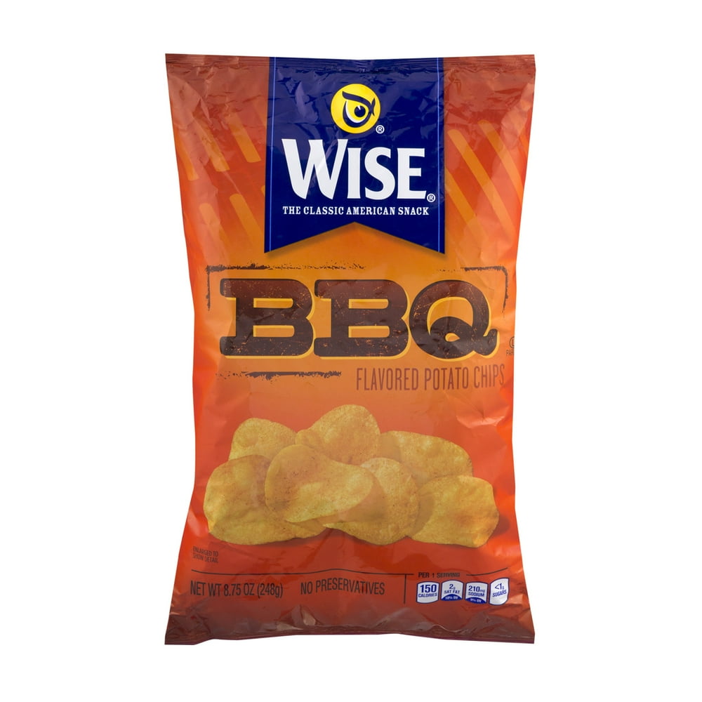Wise BBQ Potato Chips, 8.75 Oz.
