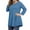 Blue #004-11, variant on Dweltoz Women's Plus Size Shirts 2025 Summer Crew Neck Tunics 3/4 Sleeve Outfits Casual Soild Color Tees Blouses,Hot Pink XL