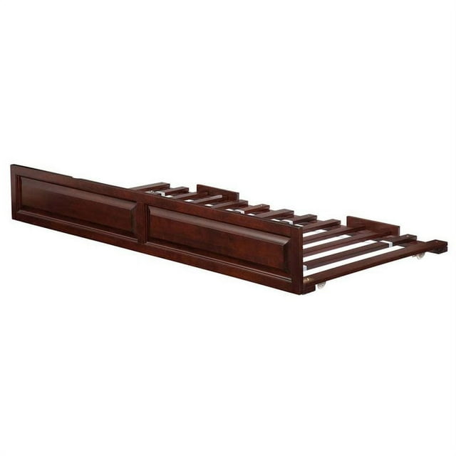AFI Twin / Full Transitional Raised Panel Solid Wood Trundle in Walnut