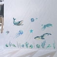 thumbnail image 1 of Pegatina de de medusas, algas marinas y animales , pegatina de pared de animales del océano, decoración artística resistente y, 1 of 8
