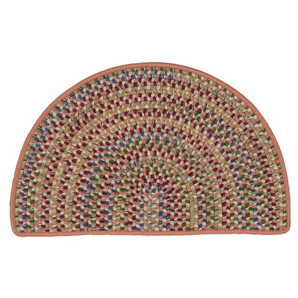 1.5' x 2.5' Red and White All Purpose Handcrafted Reversible Half