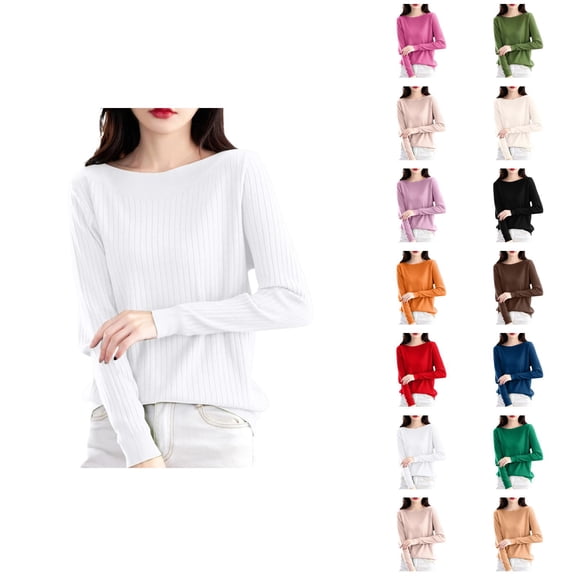 Womens Tops Casual Pullover Sweaters Oversized Chunky Knit Cozy Autumn Loungewear Ribbed Sweater Turtleneck Soft Comfortable Winter Long Sleeve Slim Fit Shirt For Fall And Season