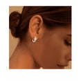 thumbnail image 3 of Aretes Xtellar Dorados Con Gran Zirconia Brillante Regalo, 3 of 4