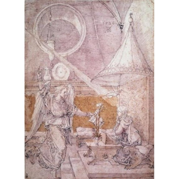Posterazzi SAL900943 Annunciation Albrecht Durer 1471-1528 German Poster Print - 18 x 24 in.