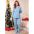 thumbnail image 6 of Dreams & Co. Plus Size Petite Classic Flannel Pajama Set, 6 of 6