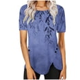 thumbnail image 2 of LiMoi Short Sleeve T Shirts for Women Trendy Womens T Shirts Loose Fit Boho Cute T Shirts for Women Trendy Graphic Oversized Tops Reorders, 2 of 5