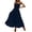 Navy, variant on Npasoilc Summer Backless Hanging Neck Dresses for Women Sleeveless Solid Color A-Line Long Dress