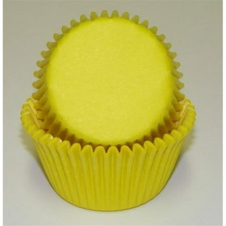 

450C GP YELLOW 1.25 x 2 in. Greaseproof Baking Cup - Yellow - 1000 Piece