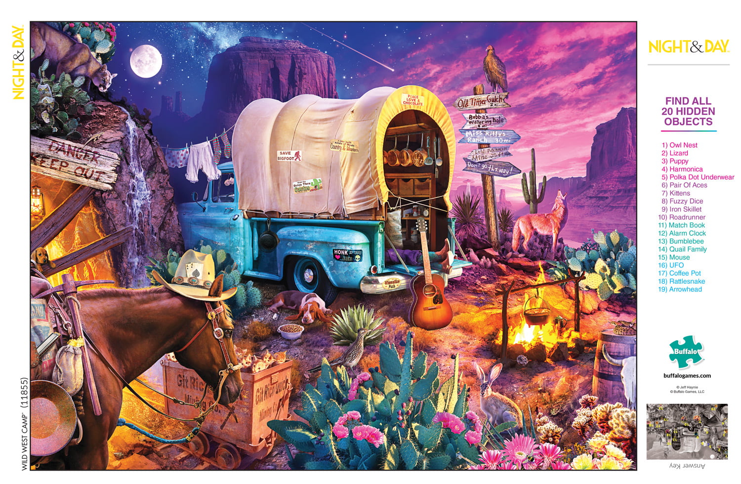 Buffalo Games Wild West Camp 1000 Piece Jigsaw Puzzle for sale online 