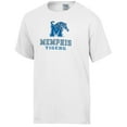 thumbnail image 2 of Men's ComfortWash White Memphis Tigers Logo Over Stacked T-Shirt, 2 of 3