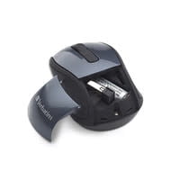Verbatim Wireless Mini Travel Optical Mouse, Graphite
