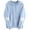 Blue, variant on IROINNID Women's Long Sleeve Hoodie Mid-Length Solid Color Leisure Slim-fit Sweater Coat, Gray