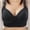 Black, variant on Ohufall Breathable Bras for Women Cool! Woman's Embroidered Glossy Comfortable Bra Underwear No Rims