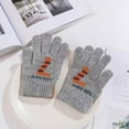 thumbnail image 3 of Ketyyh-chn99 Kids Ski Gloves Kids Winter Warm Windproof Cold Weather Outdoor Sports Gloves For Boys Girls Orange, 3 of 4