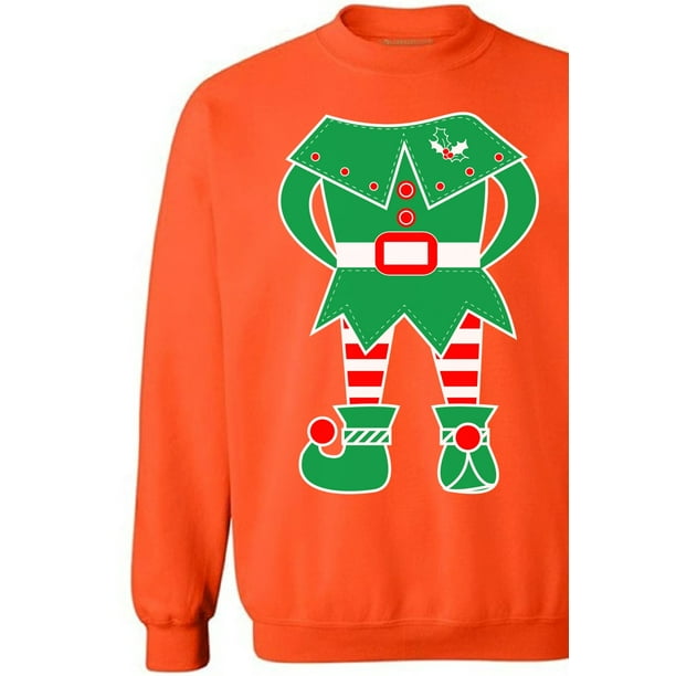 Awkward Styles Elf Christmas Sweatshirt Holiday Sweater Elf Suit