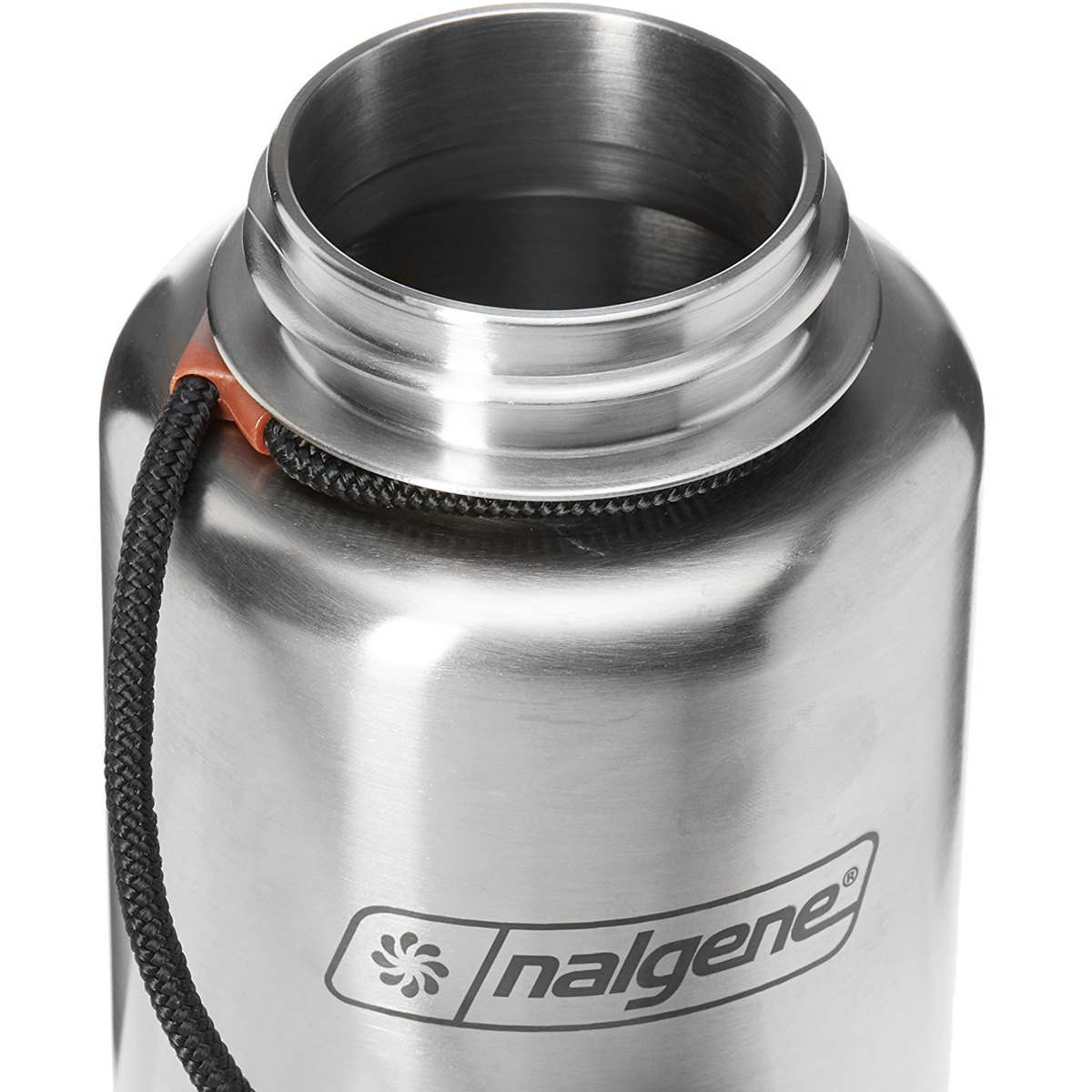 Nalgene 38 oz Stainless Steel Wide Mouth Lid Drink Sport Top Water ...