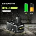 thumbnail image 3 of 2PACK For RYOBI 18V 12.0Ah P108 High Capacity Battery 18Volt Lithium-Ion One Plus, 3 of 7